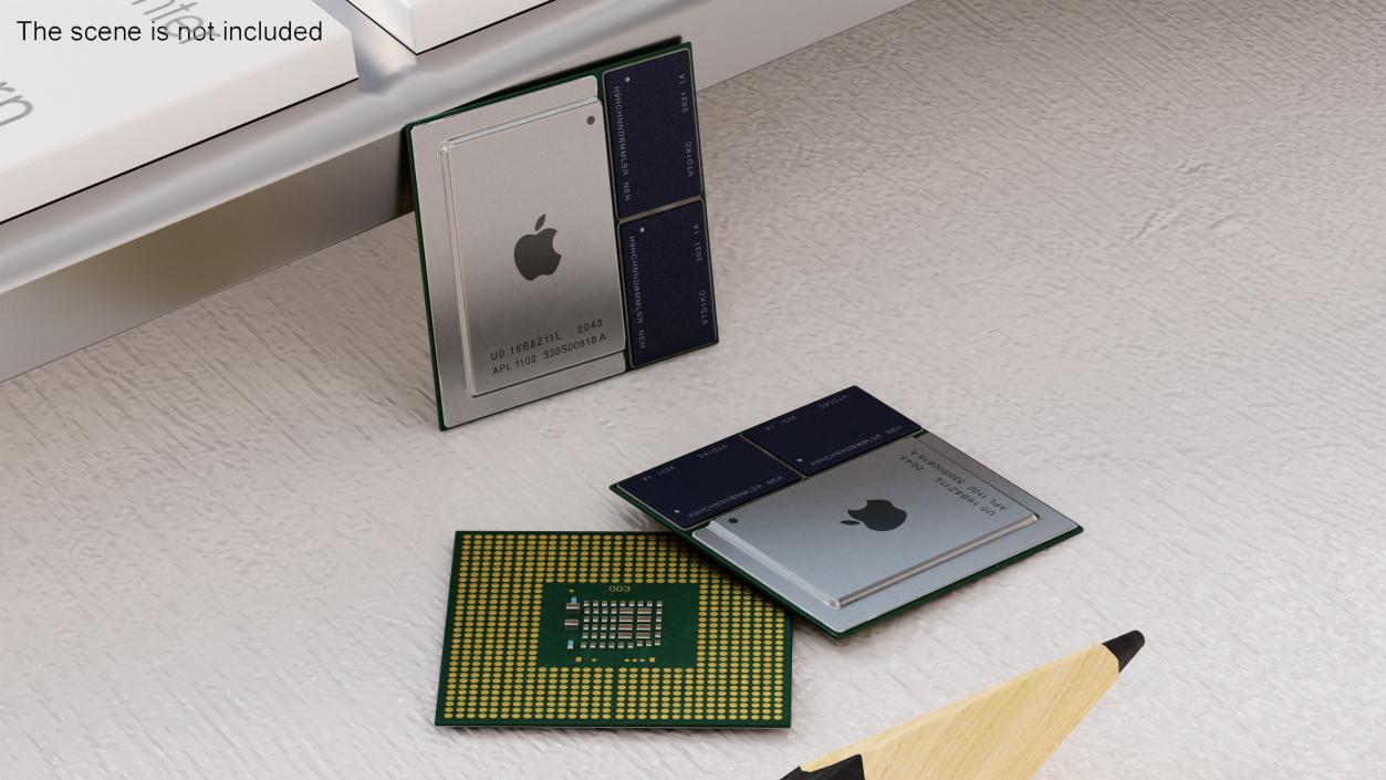 3D model Apple M1 Series Chip