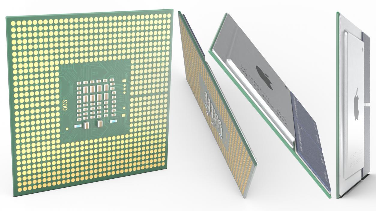 3D model Apple M1 Series Chip