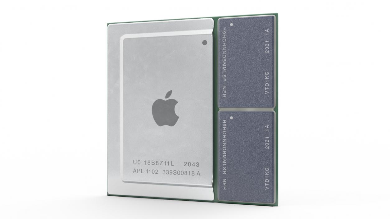 3D model Apple M1 Series Chip