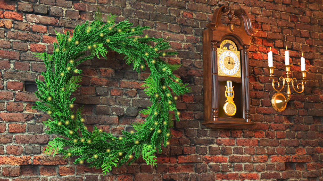 Christmas Wreath Garland 3D model