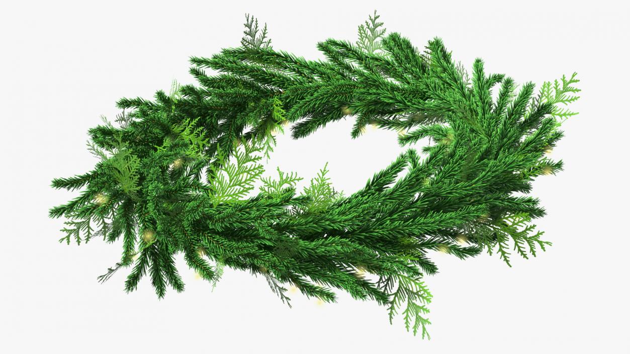 Christmas Wreath Garland 3D model