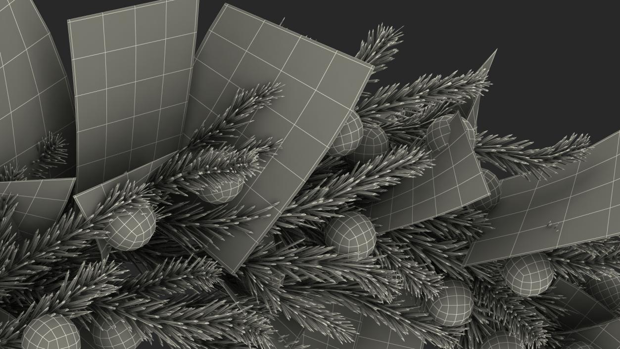 Christmas Wreath Garland 3D model