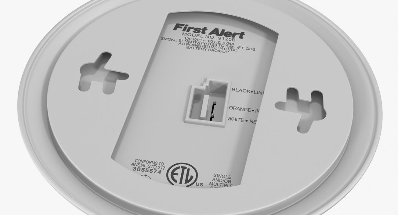 3D model Smoke Detector First Alert BRK