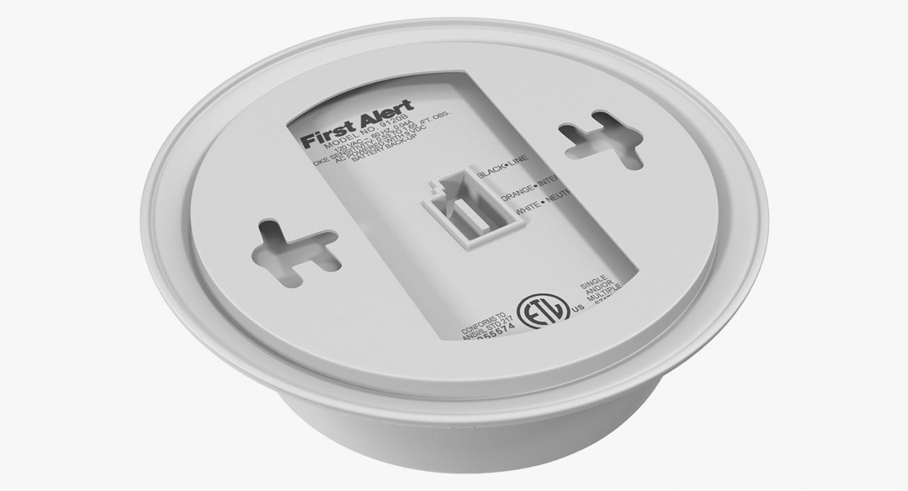 3D model Smoke Detector First Alert BRK