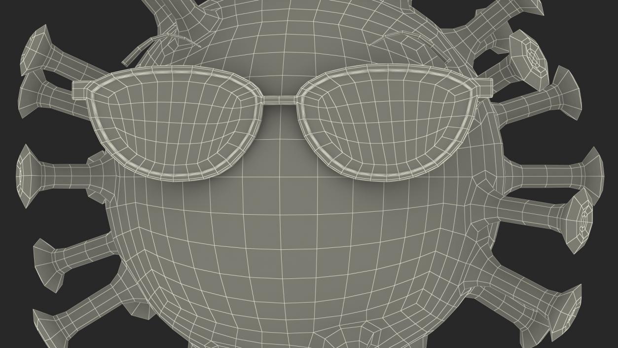 Covid Emoji Sunglasses 3D