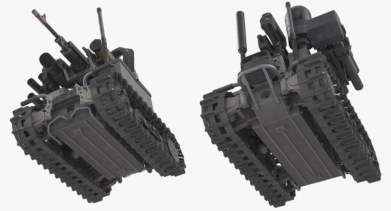 Unmanned Battle Tank Rigged 3D