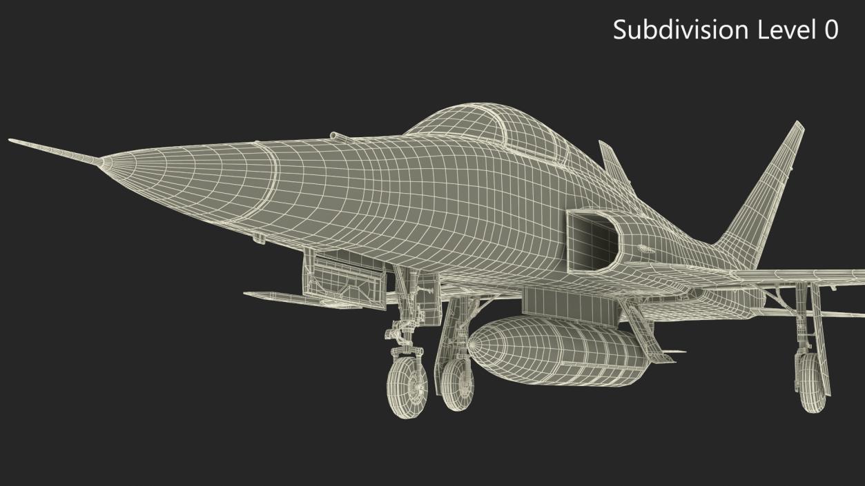 3D Iranian HESA Saeqeh Fighter Aircraft