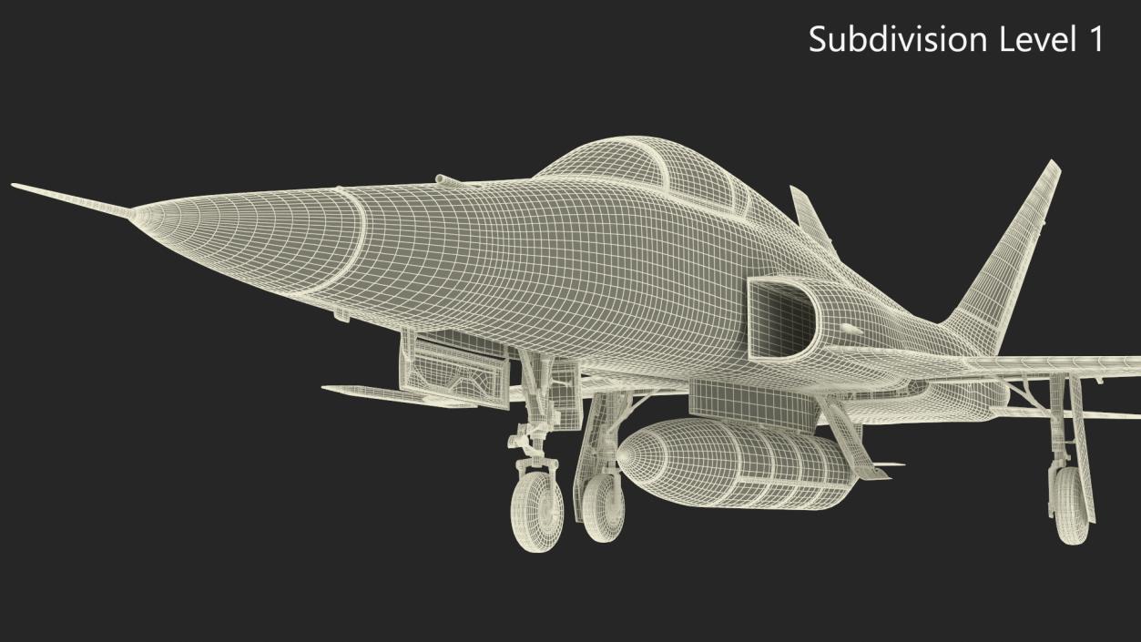 3D Iranian HESA Saeqeh Fighter Aircraft