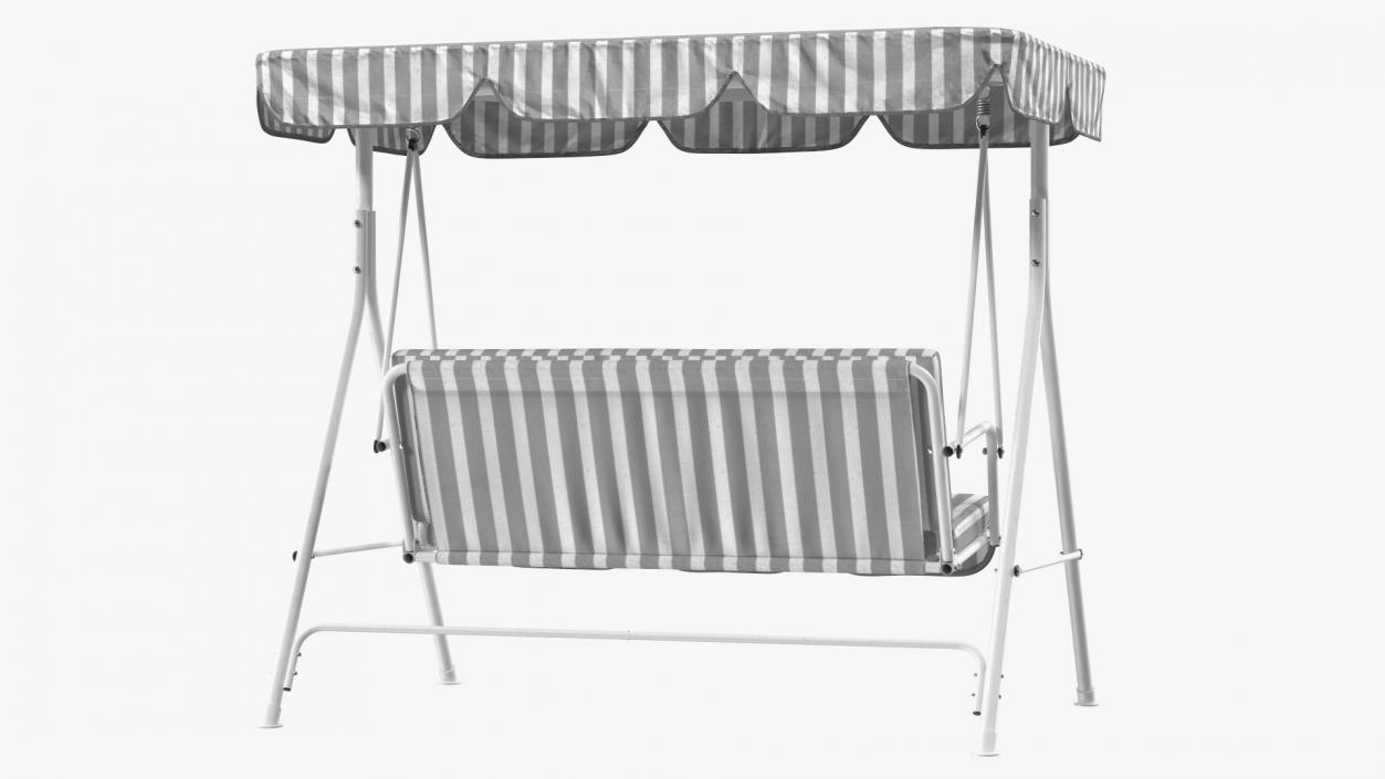 3D Porch Swing Grey Line