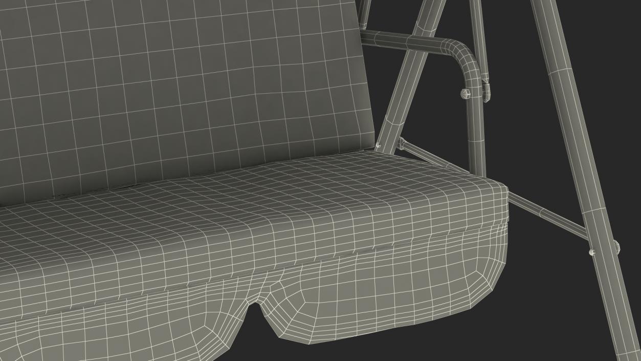 3D Porch Swing Grey Line