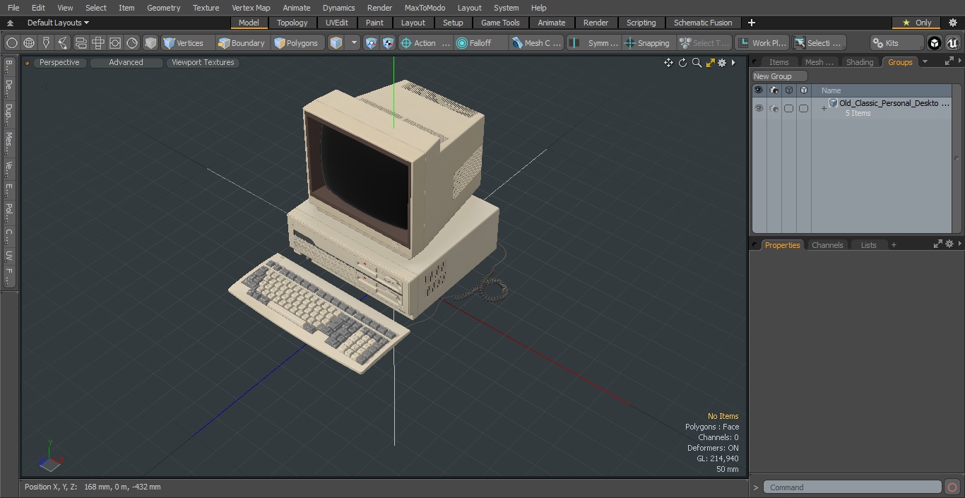 3D Old Classic Personal Desktop PC