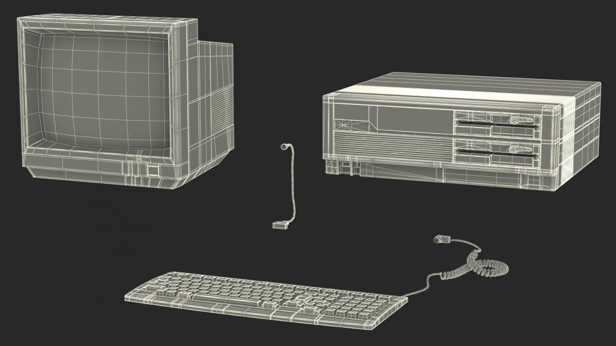 3D Old Classic Personal Desktop PC