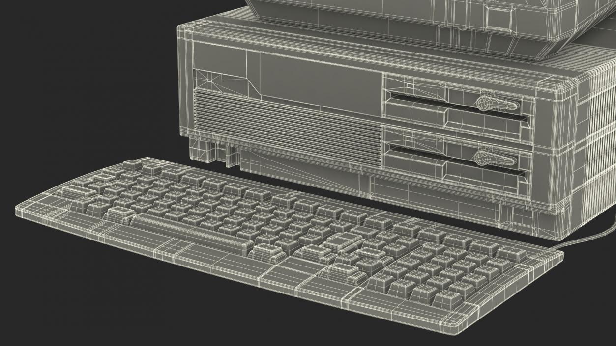 3D Old Classic Personal Desktop PC