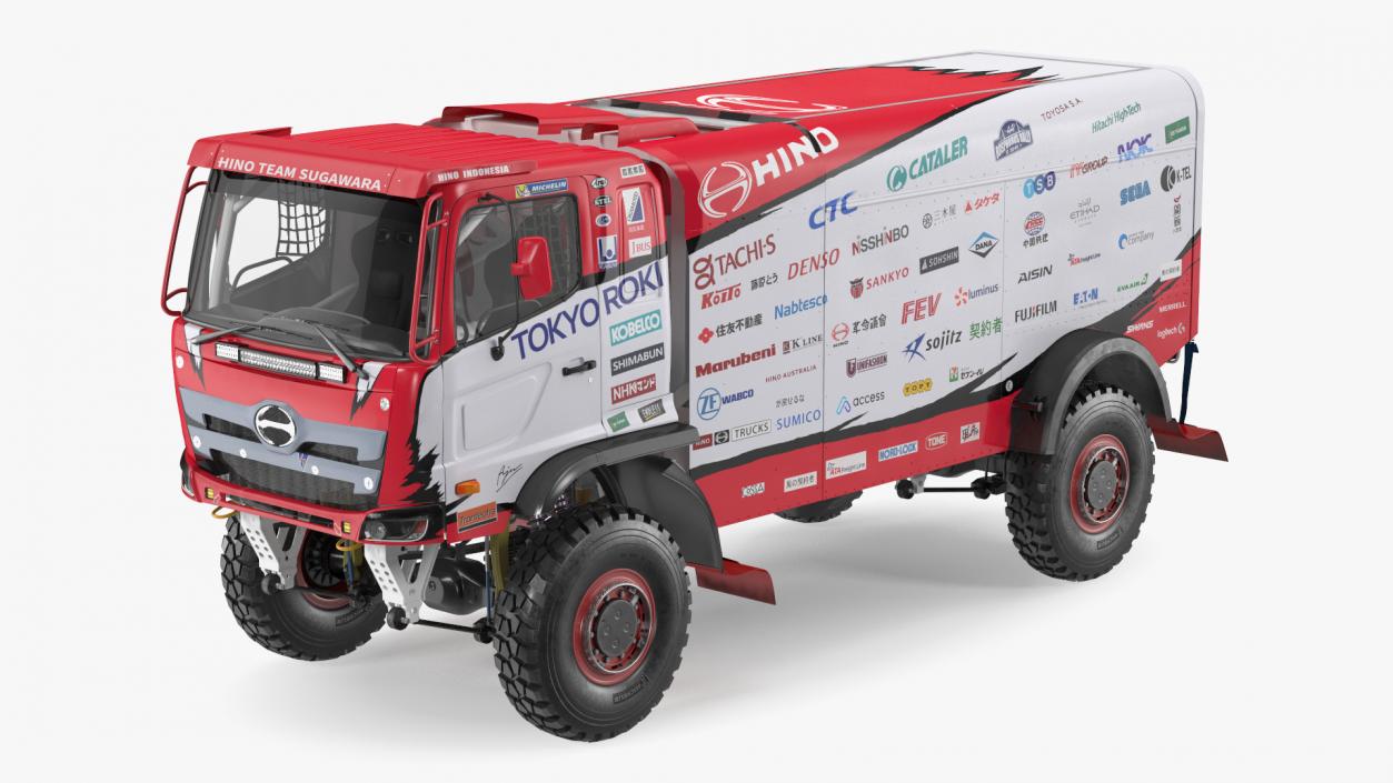 3D model Hino Ranger Dakar Rally Truck Simple Interior