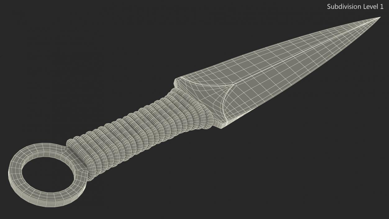 3D model Point Throwing Knife