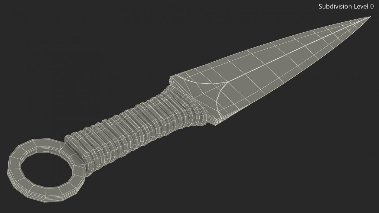 3D model Point Throwing Knife