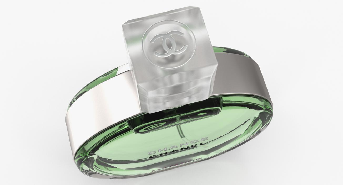 Chanel Chance Eau Fraiche Parfum Bottle 3D model