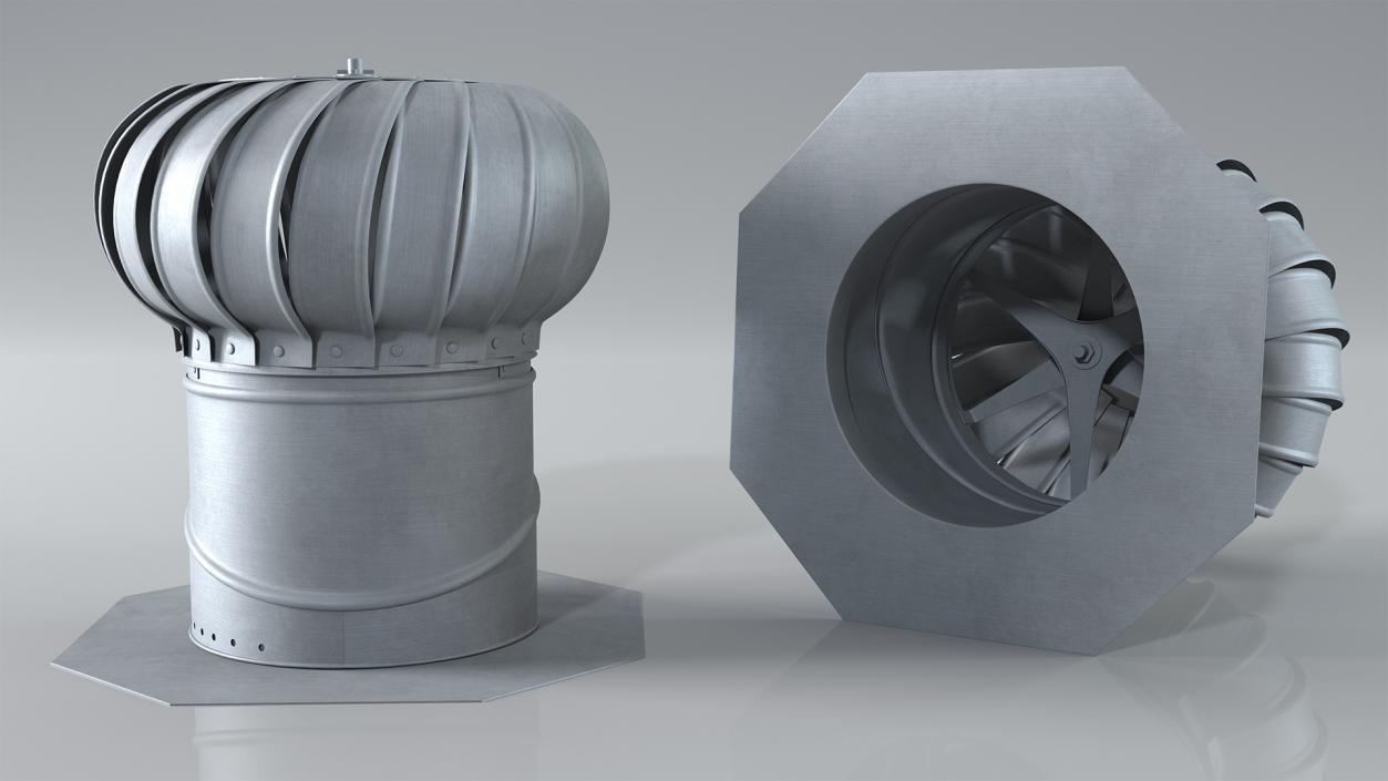 Roof Turbine Vent 3D