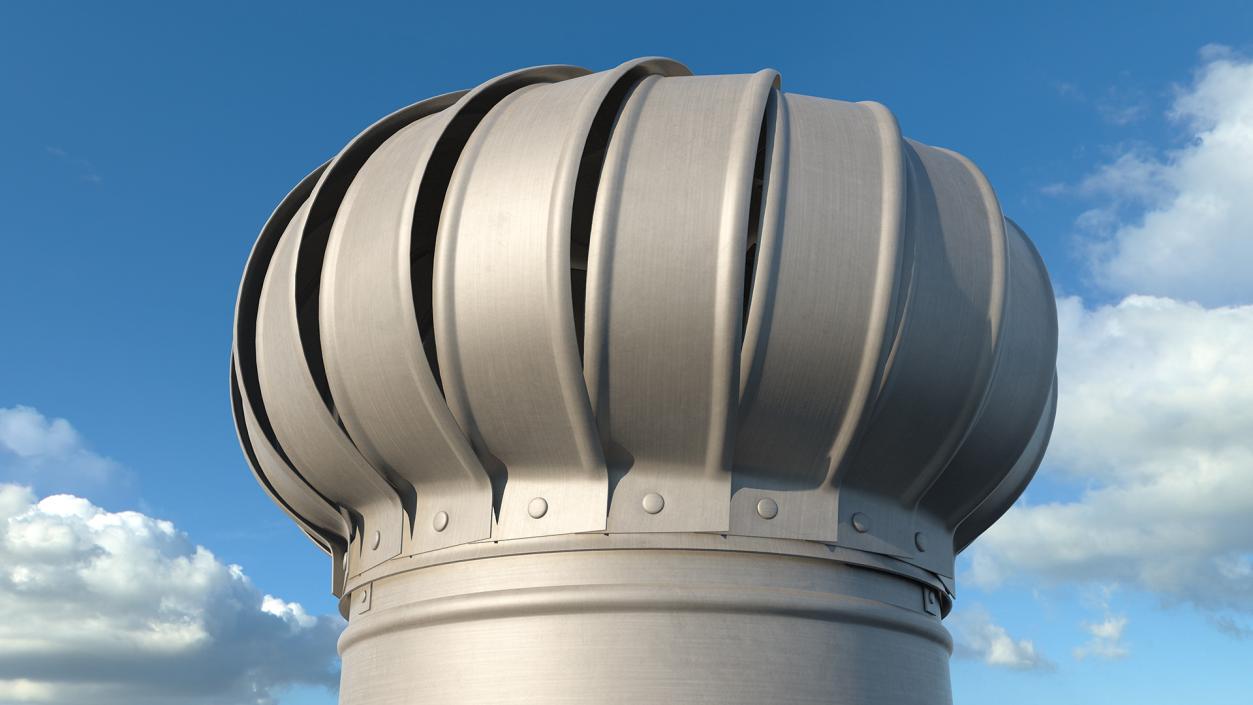 Roof Turbine Vent 3D