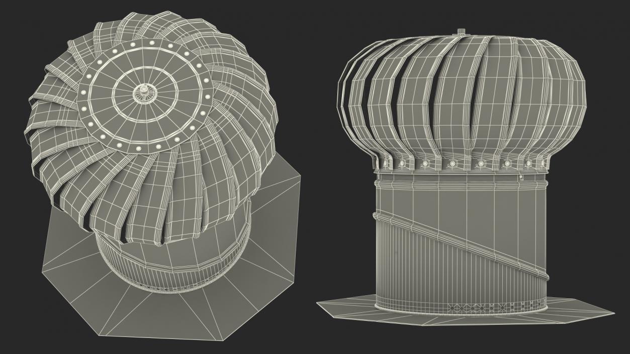 Roof Turbine Vent 3D