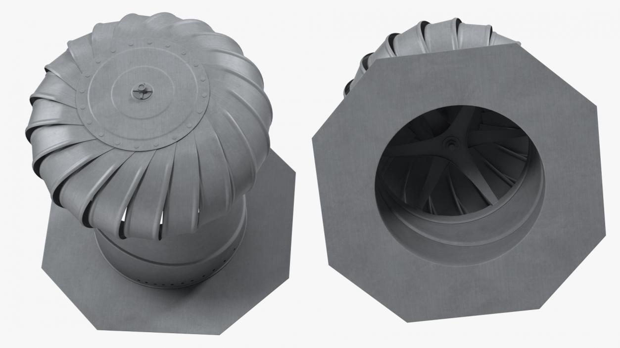 Roof Turbine Vent 3D