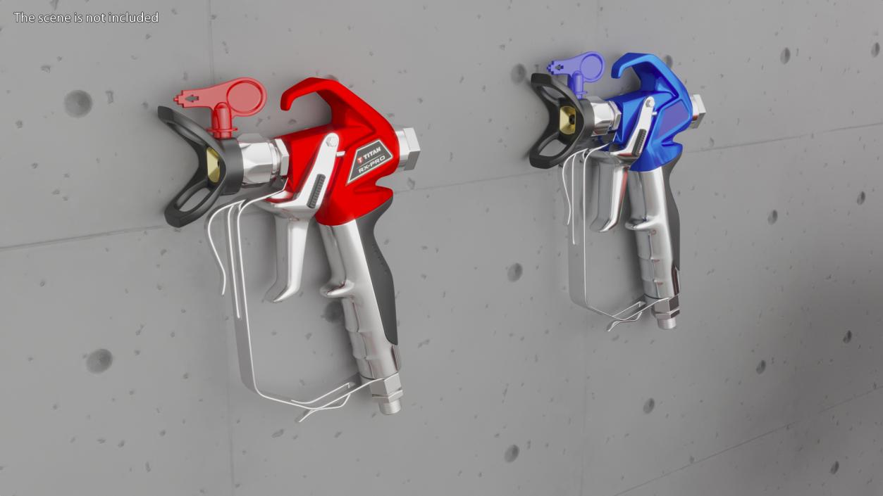 3D Airless Paint Spray Gun model