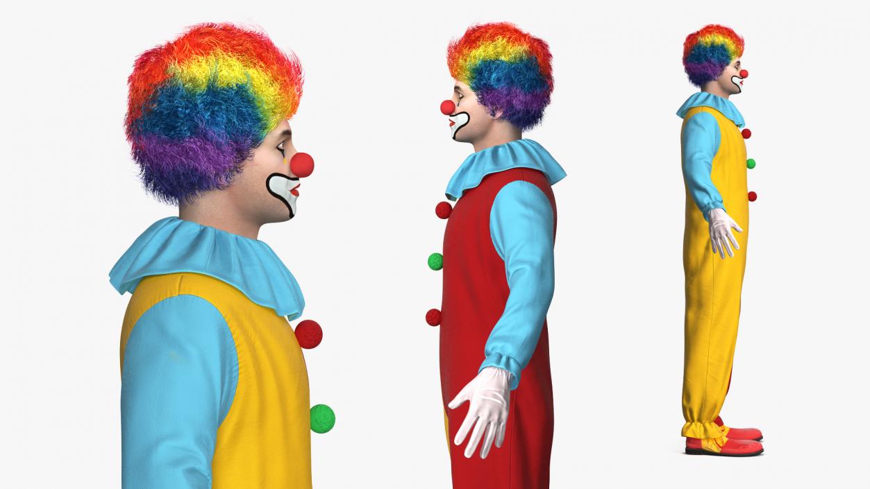 Clown Suit Fur 3D model