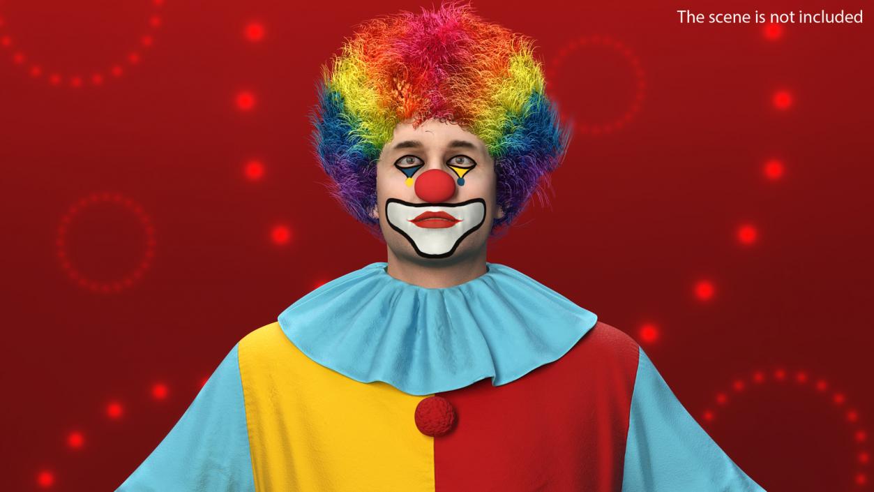 Clown Suit Fur 3D model