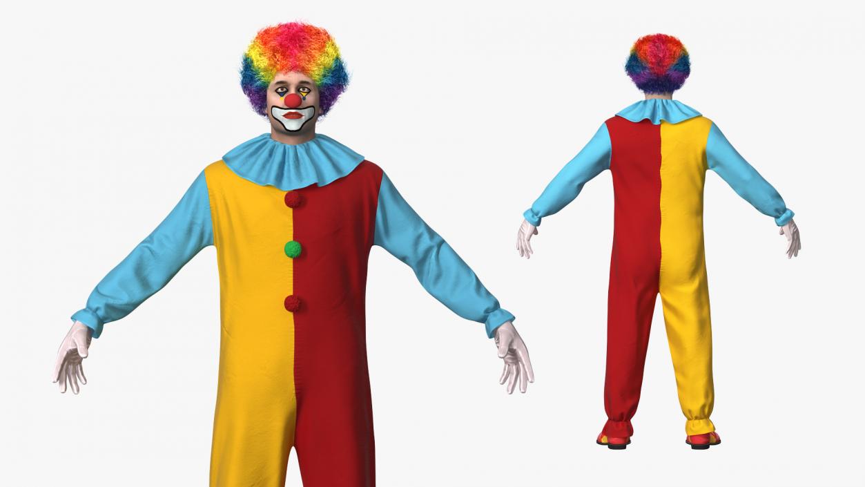 Clown Suit Fur 3D model