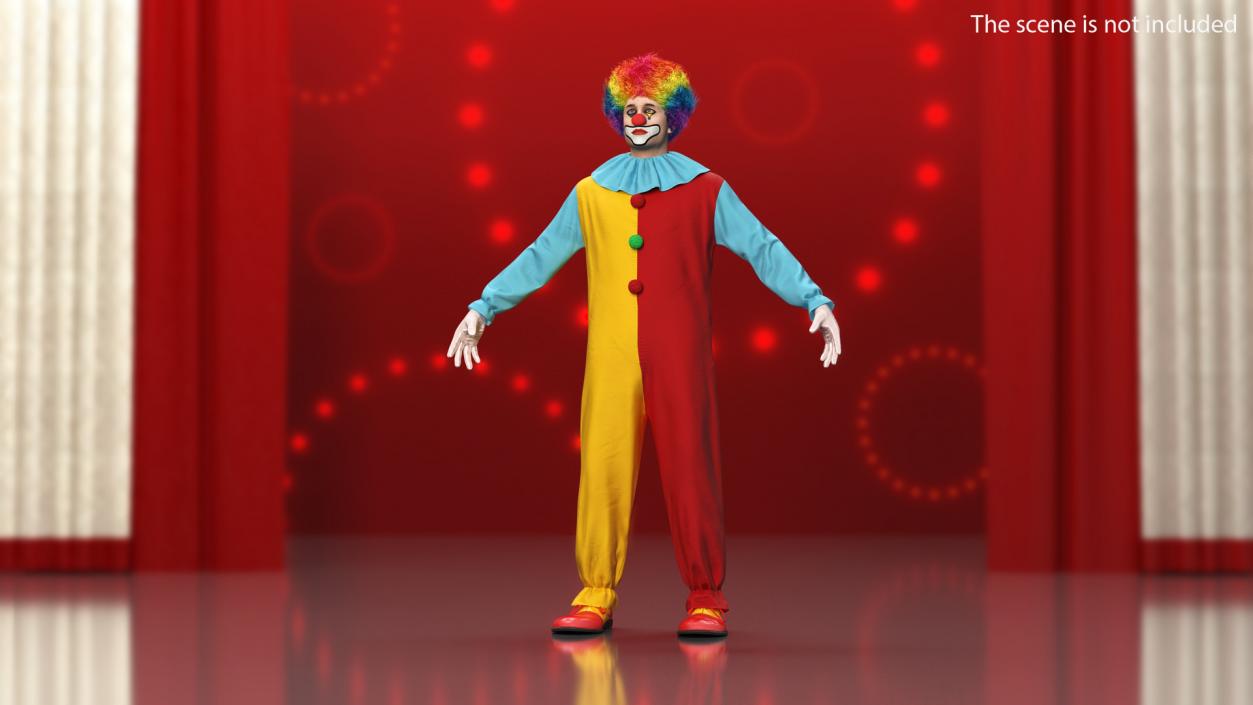 Clown Suit Fur 3D model