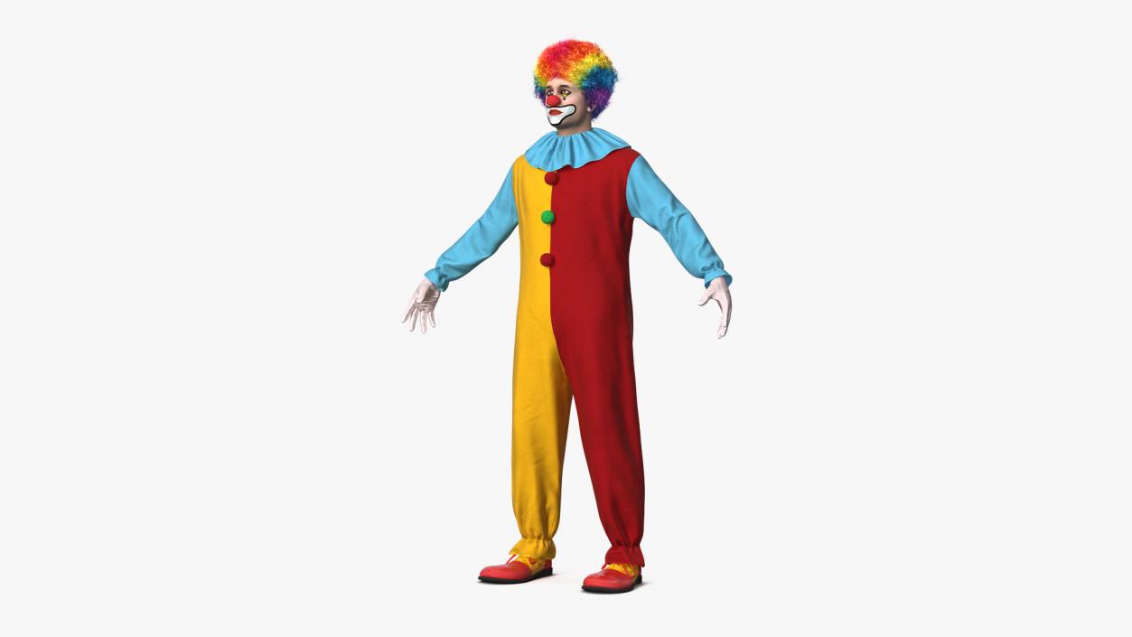 Clown Suit Fur 3D model