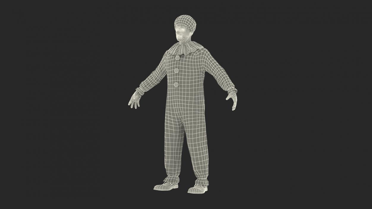 Clown Suit Fur 3D model