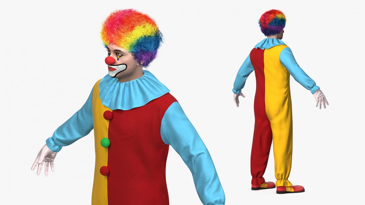 Clown Suit Fur 3D model