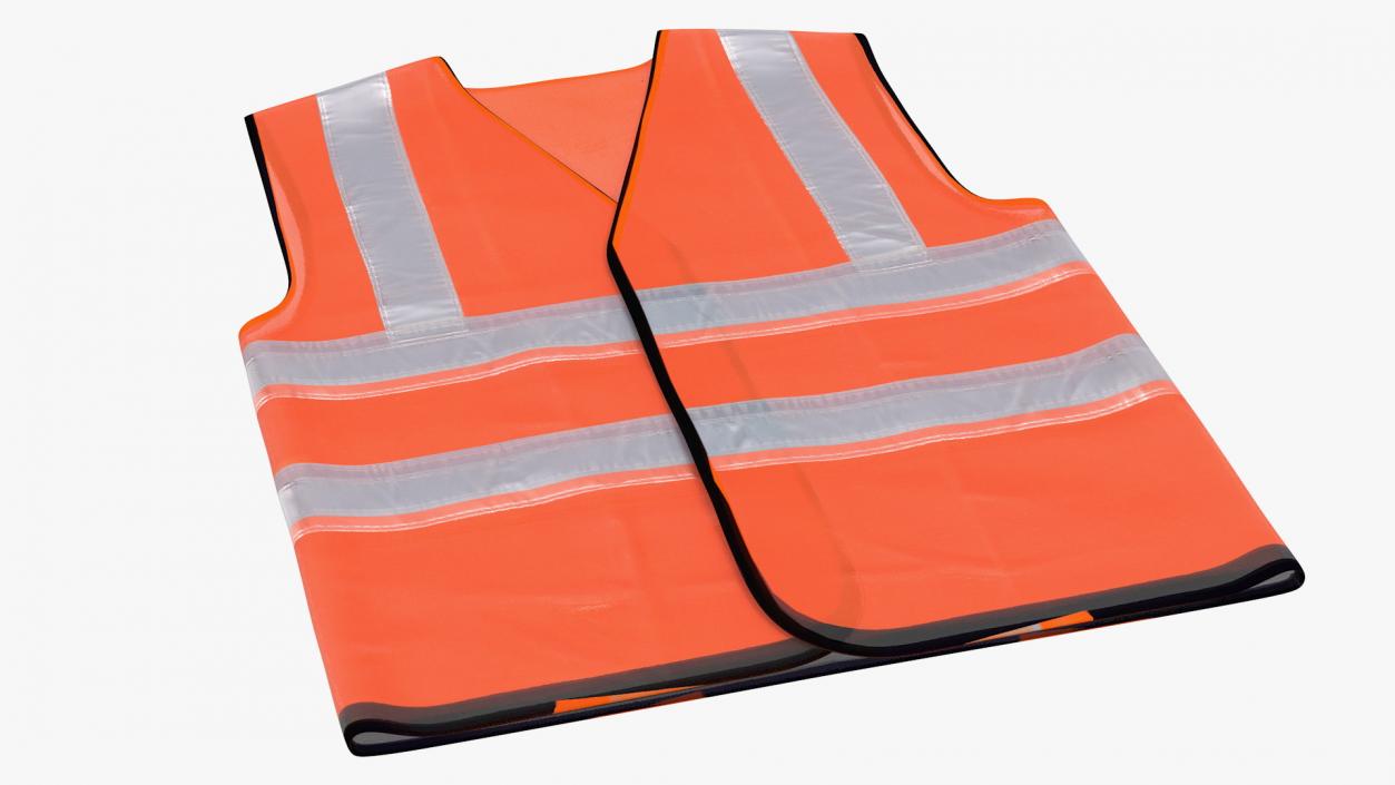 3D model Orange Hi Vis Safety Vest