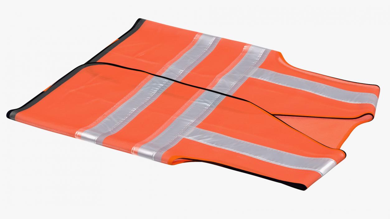 3D model Orange Hi Vis Safety Vest