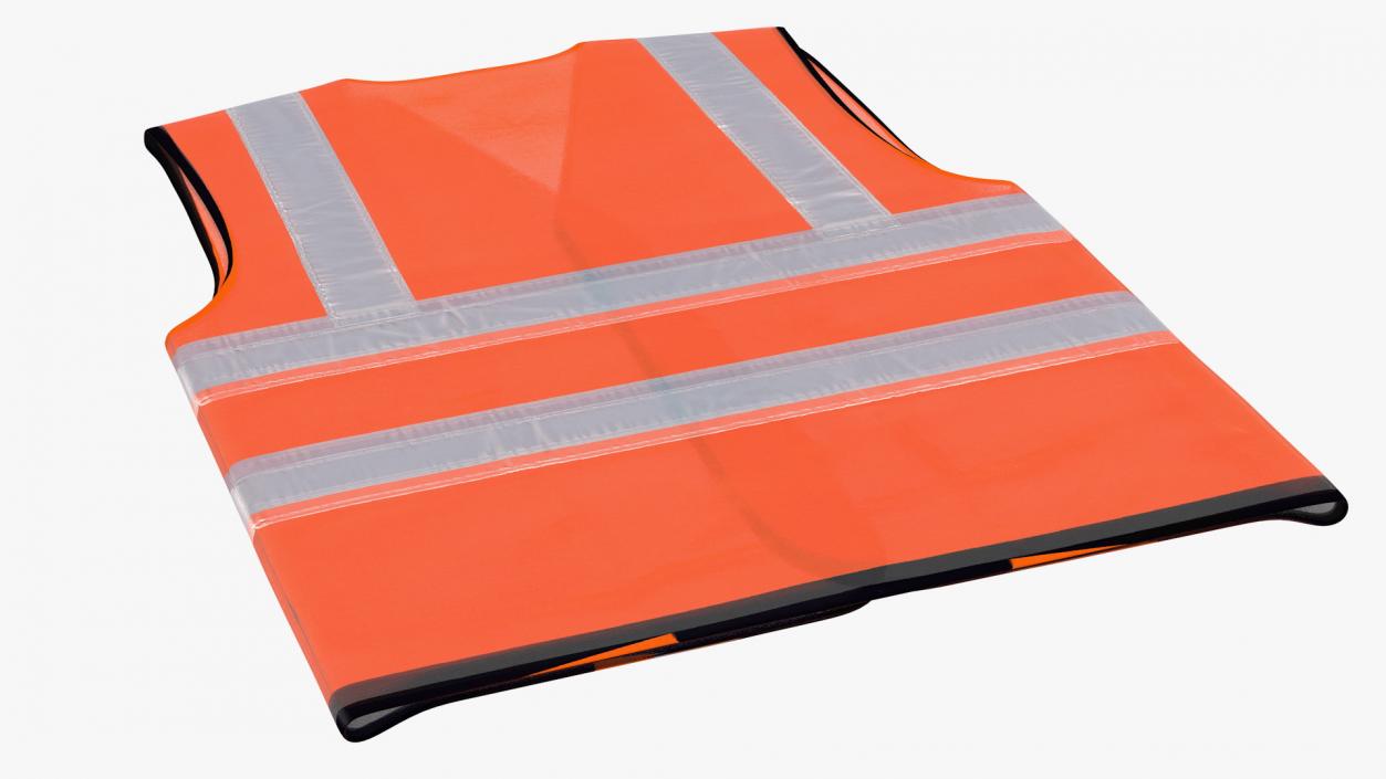 3D model Orange Hi Vis Safety Vest