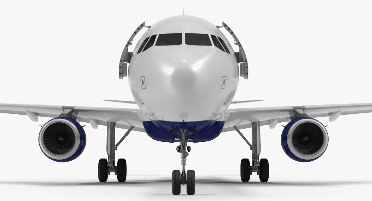 3D Airbus A321 NEO Delta Rigged model