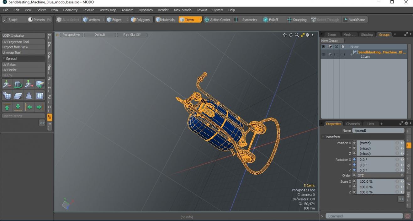 3D model Sandblasting Machine Blue