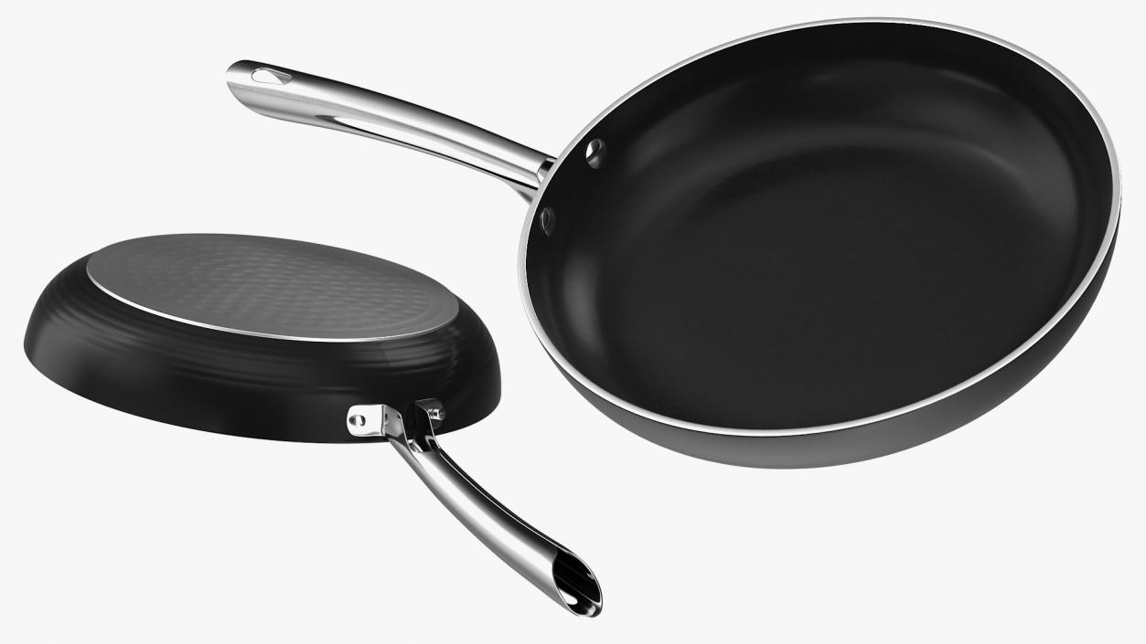 Frying Pan Set 3D model