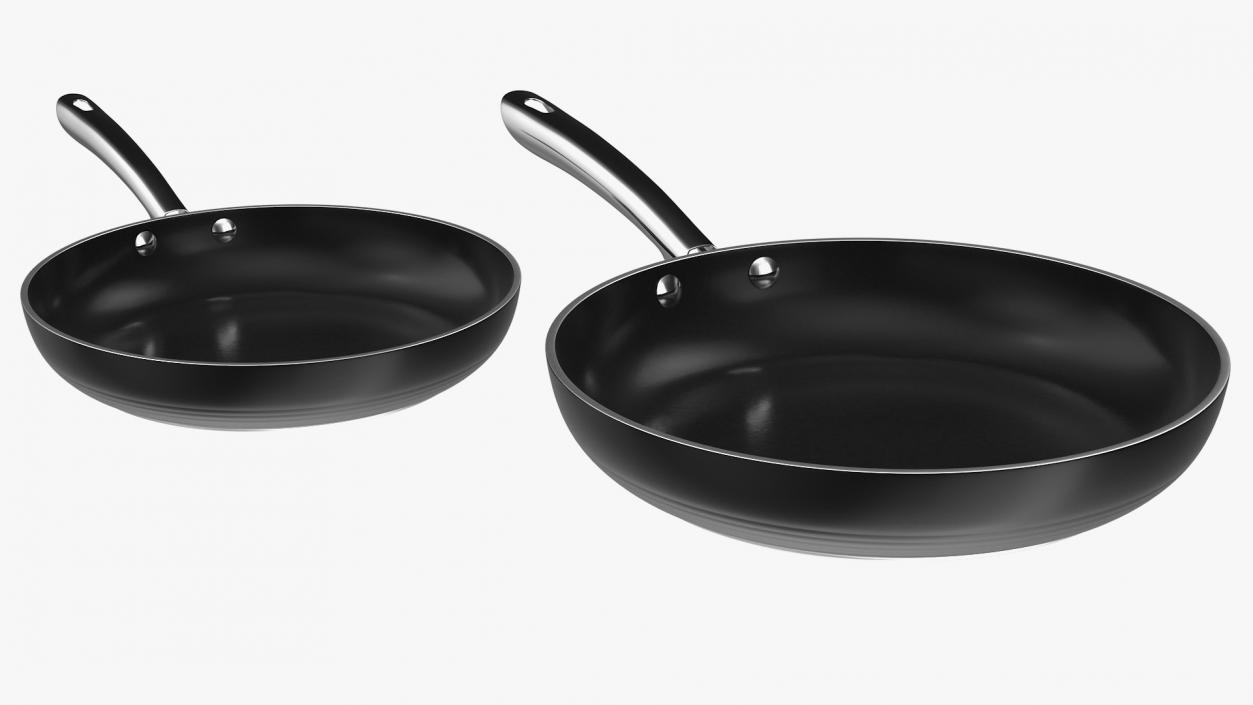 Frying Pan Set 3D model