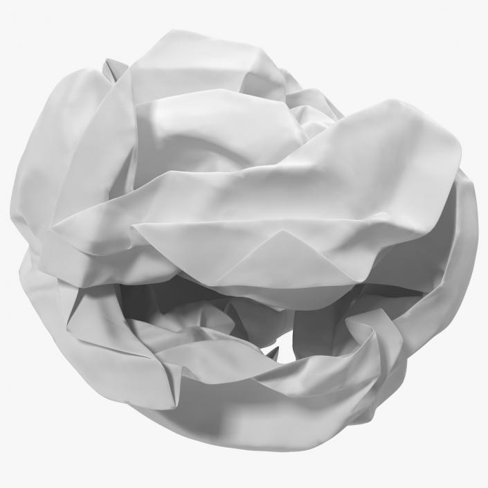 Crumpled Paper Ball 3D model