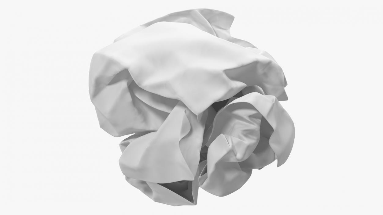 Crumpled Paper Ball 3D model