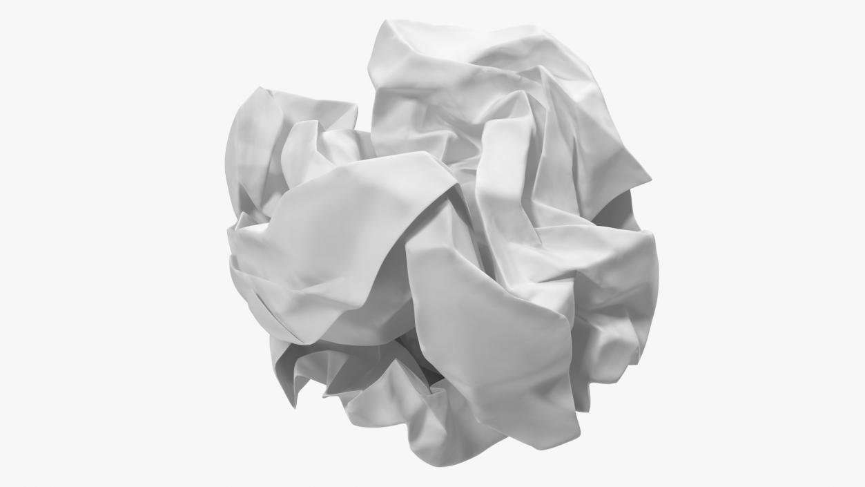 Crumpled Paper Ball 3D model