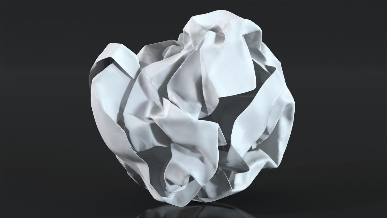 Crumpled Paper Ball 3D model