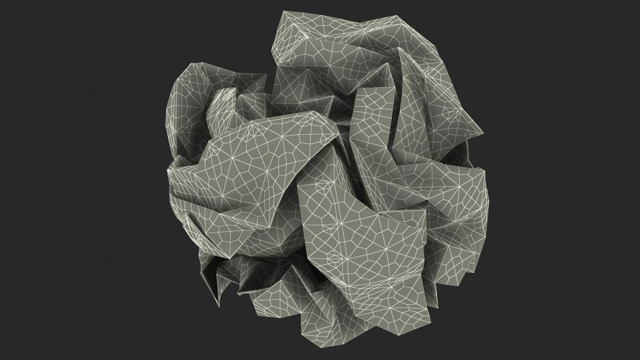 Crumpled Paper Ball 3D model