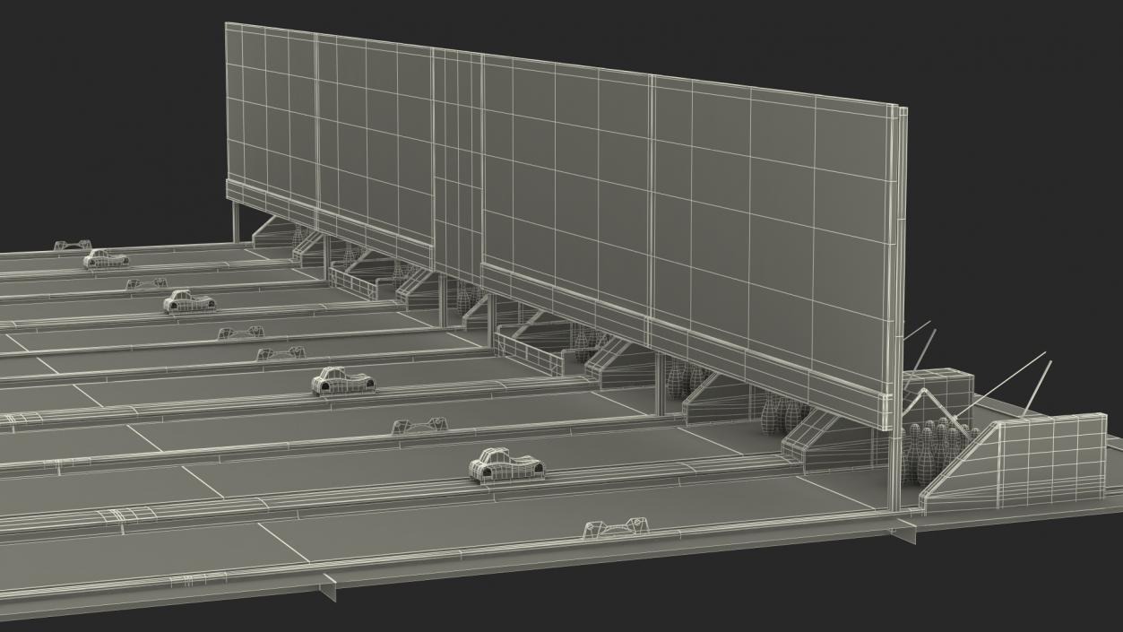 3D Bowling Alley Lane model