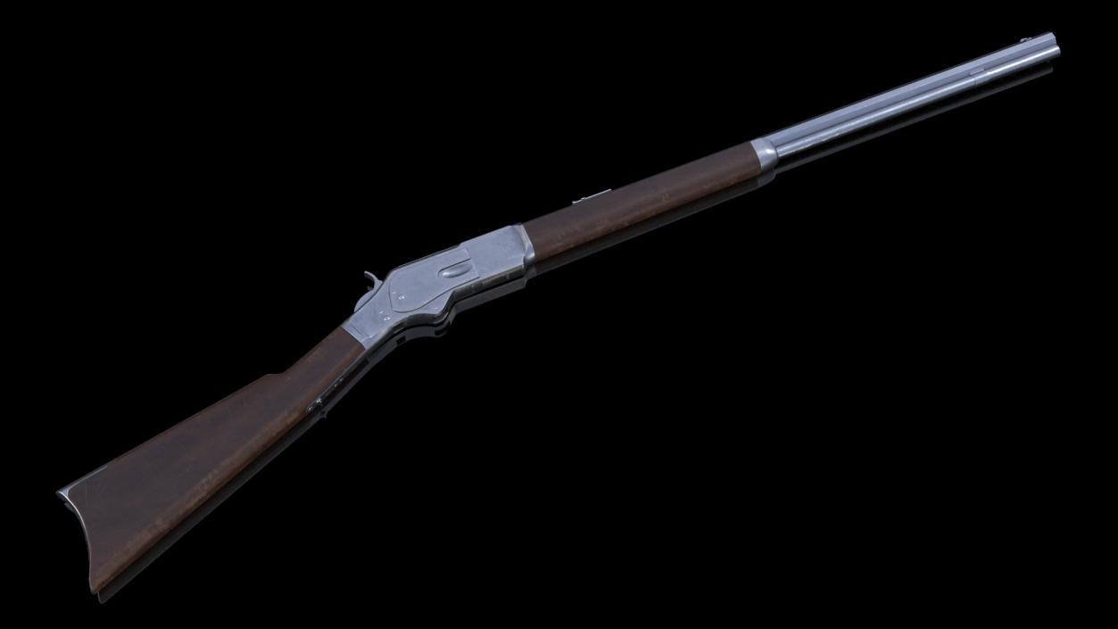 Winchester 1873 Lever-action Rifle 3D model