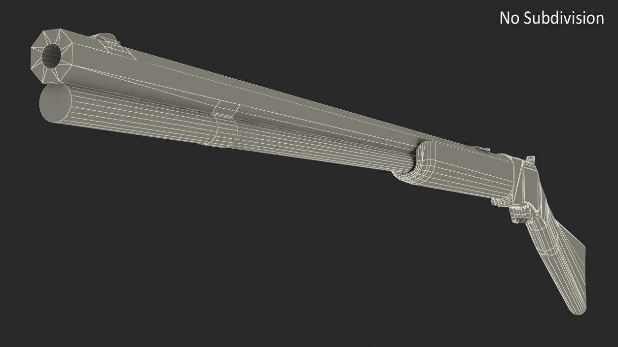 Winchester 1873 Lever-action Rifle 3D model