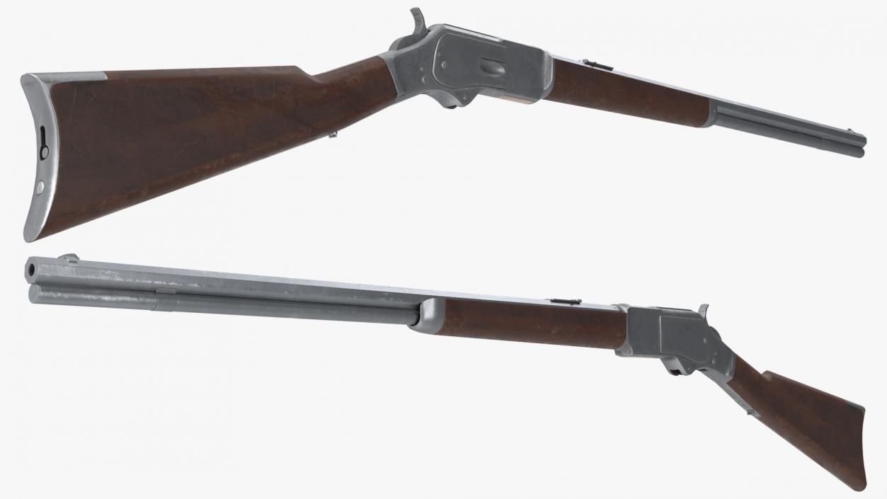 Winchester 1873 Lever-action Rifle 3D model