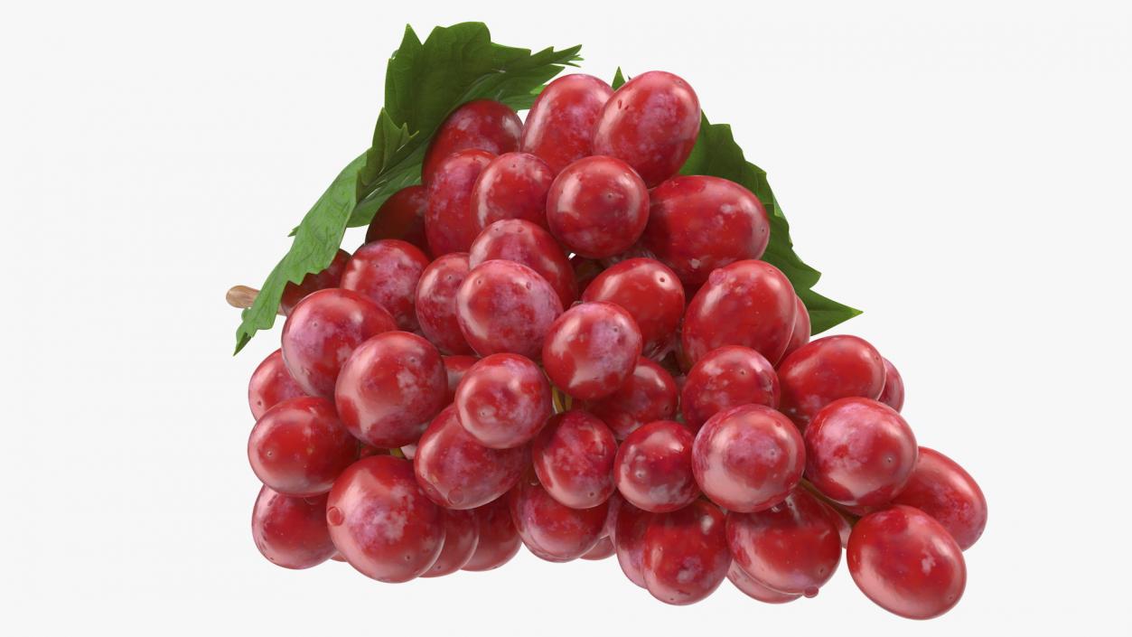 3D model Bunch of Pink Grapes